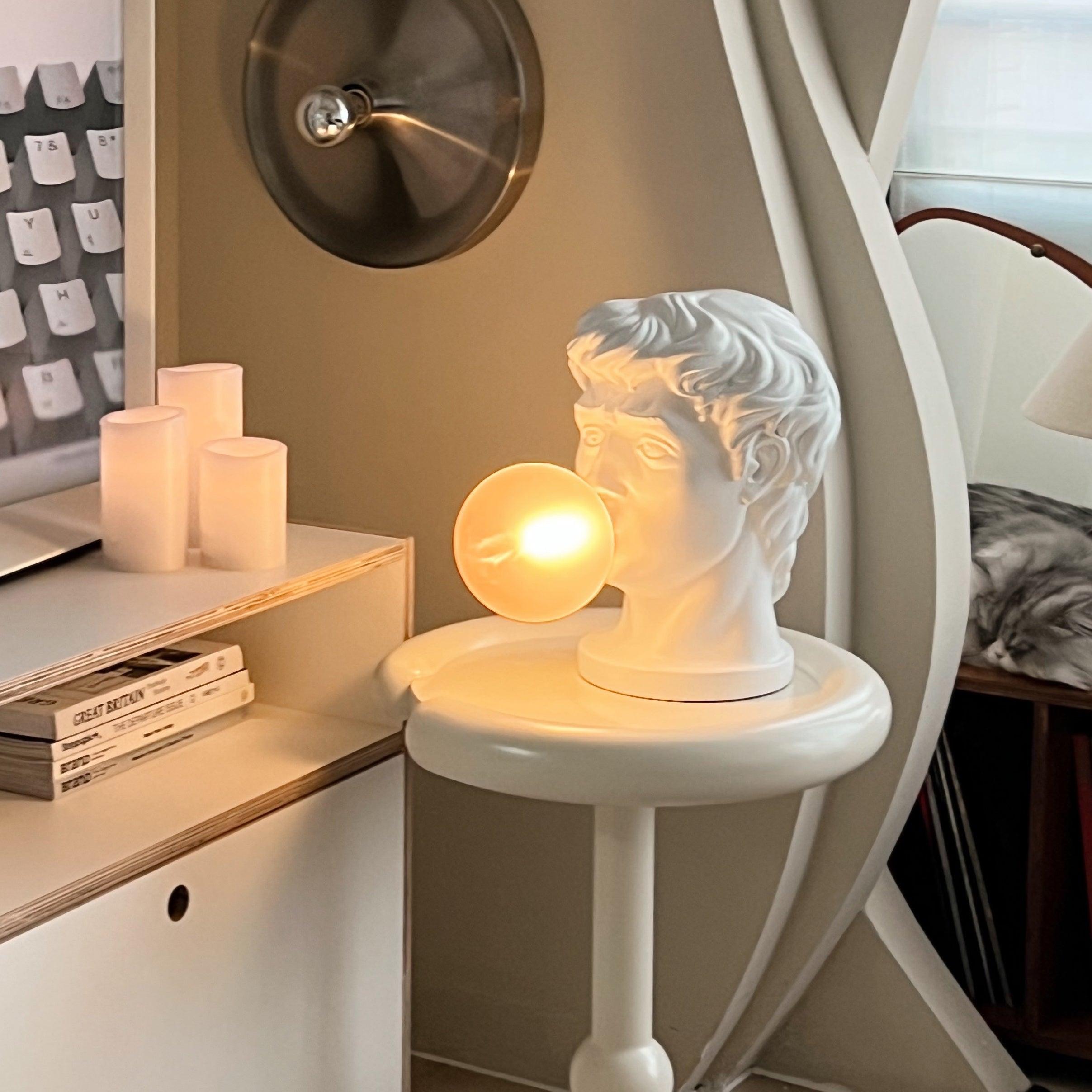 Vona Contemporary Glass Table Lamp-Neutral Decor