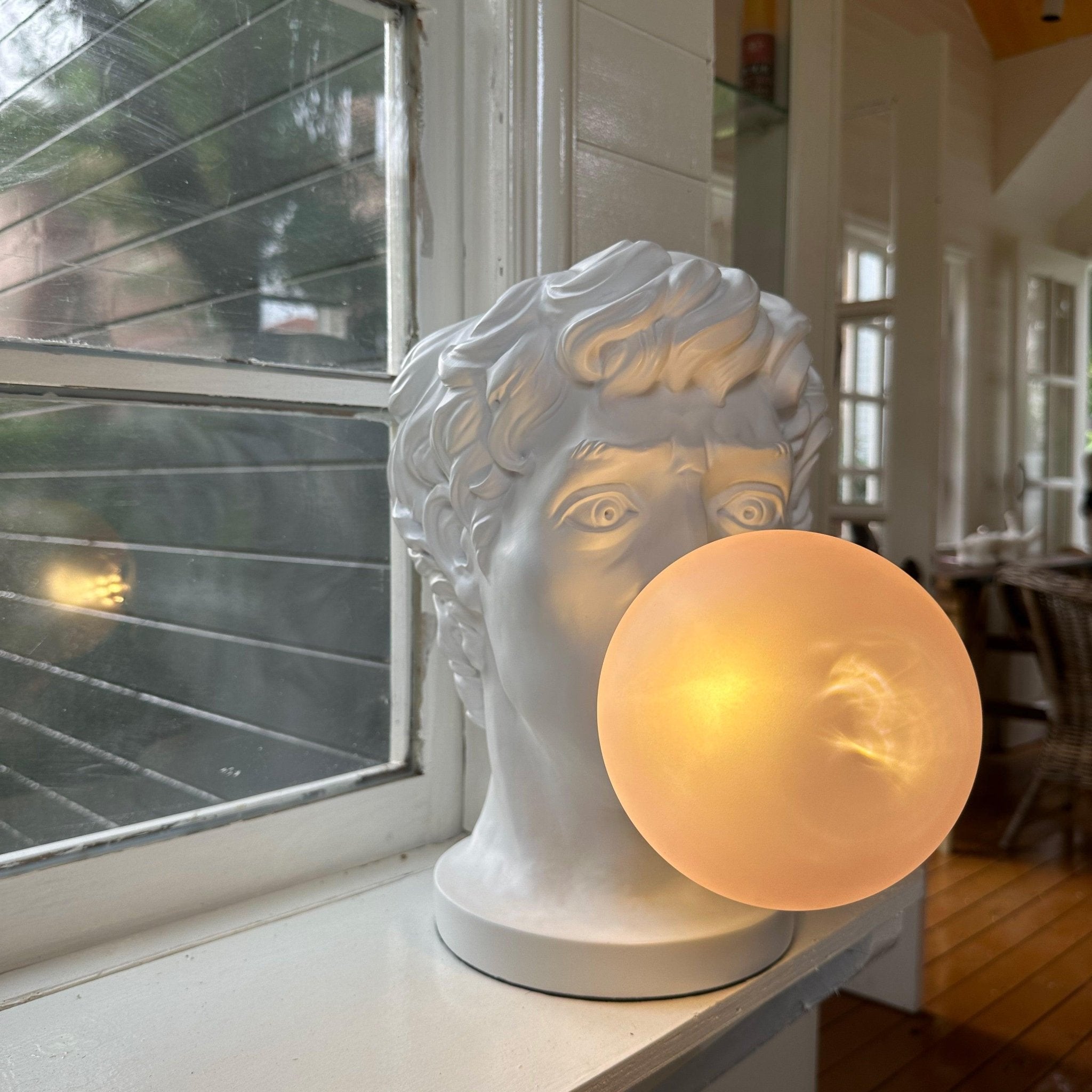 Vona Contemporary Glass Table Lamp-Neutral Decor