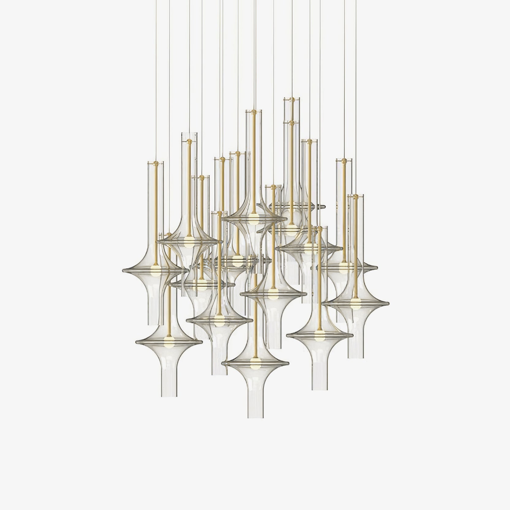 Sarenol Glass Industrial Glam Pendant Light-Neutral Decor