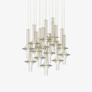 Sarenol Glass Industrial Glam Pendant Light-Neutral Decor