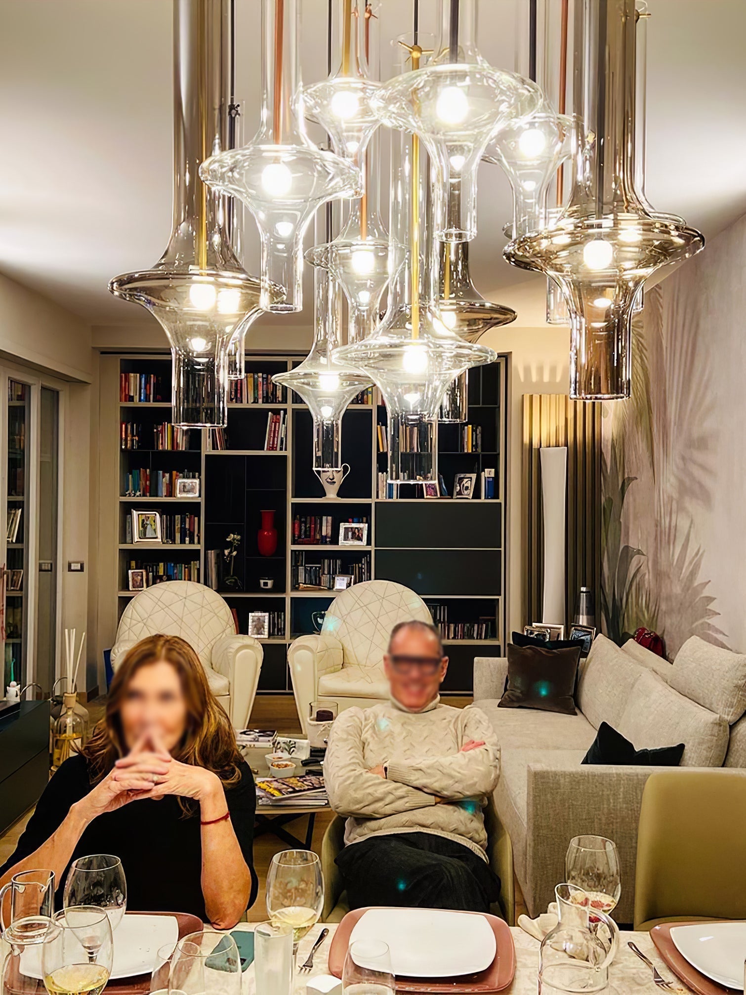 Sarenol Glass Industrial Glam Pendant Light-Neutral Decor