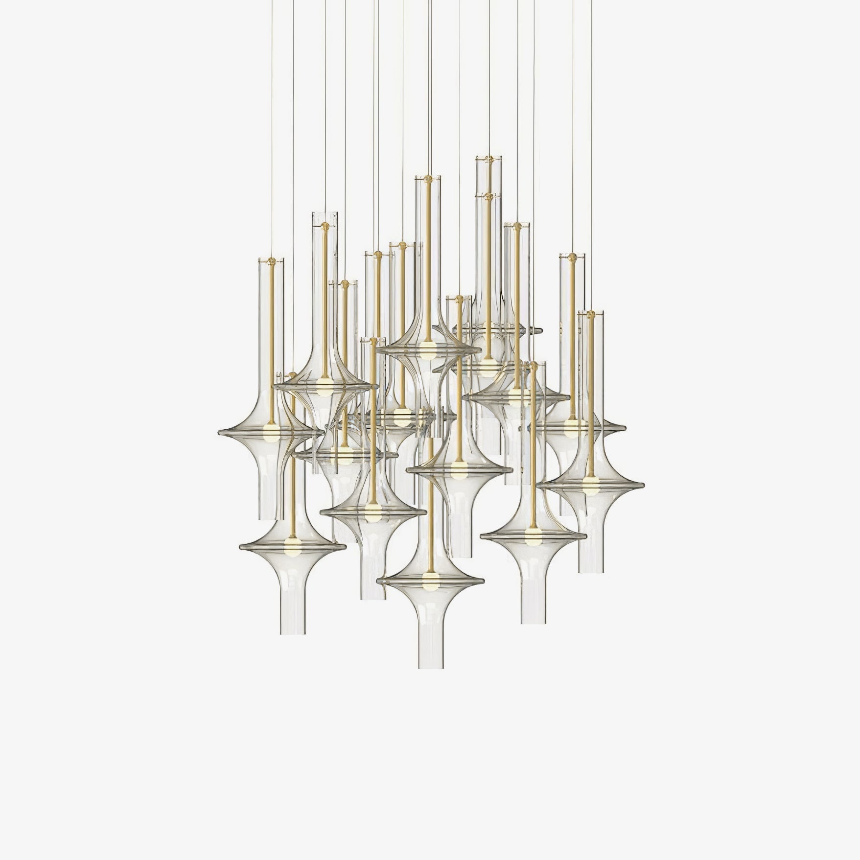 Sarenol Glass Industrial Glam Pendant Light-Neutral Decor