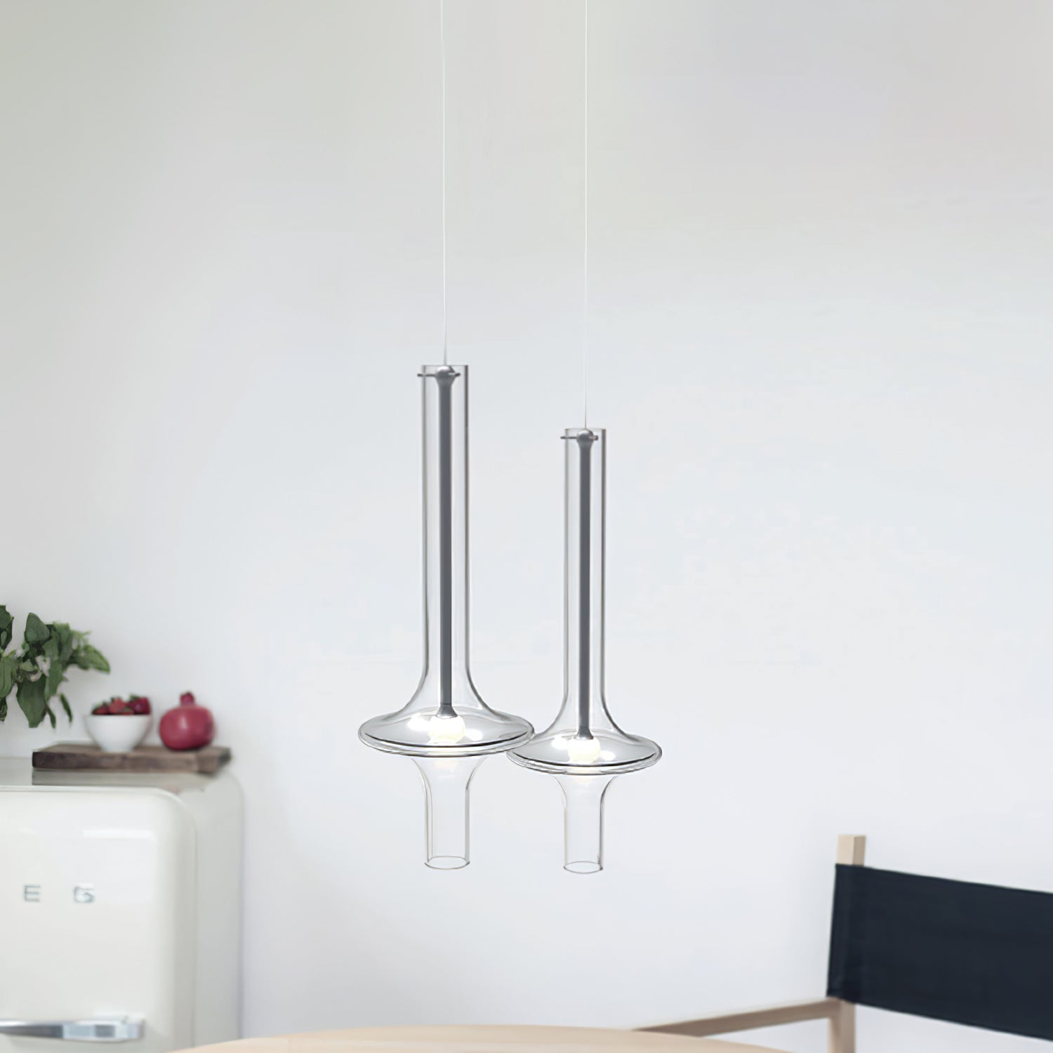 Sarenol Glass Industrial Glam Pendant Light-Neutral Decor