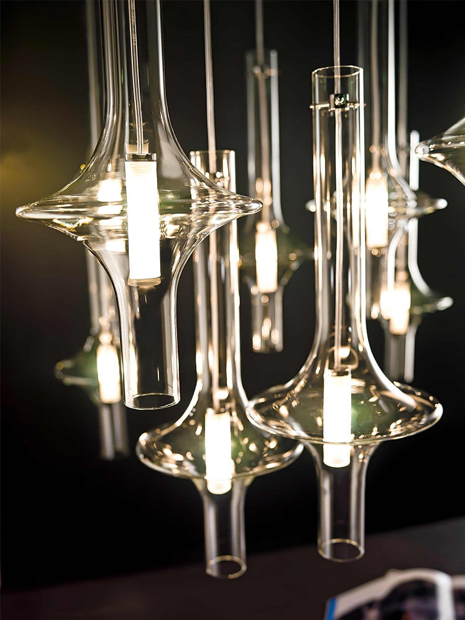 Sarenol Glass Industrial Glam Pendant Light-Neutral Decor