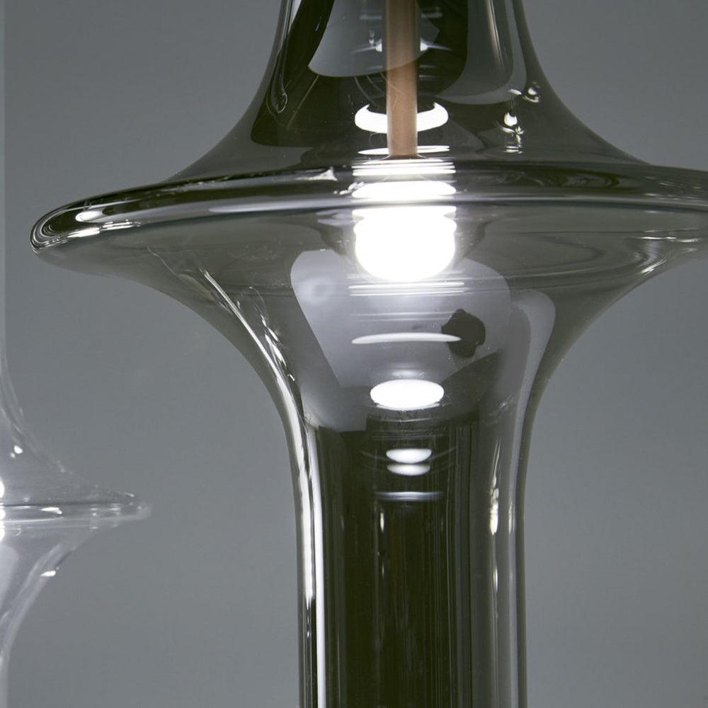 Sarenol Glass Industrial Glam Pendant Light-Neutral Decor