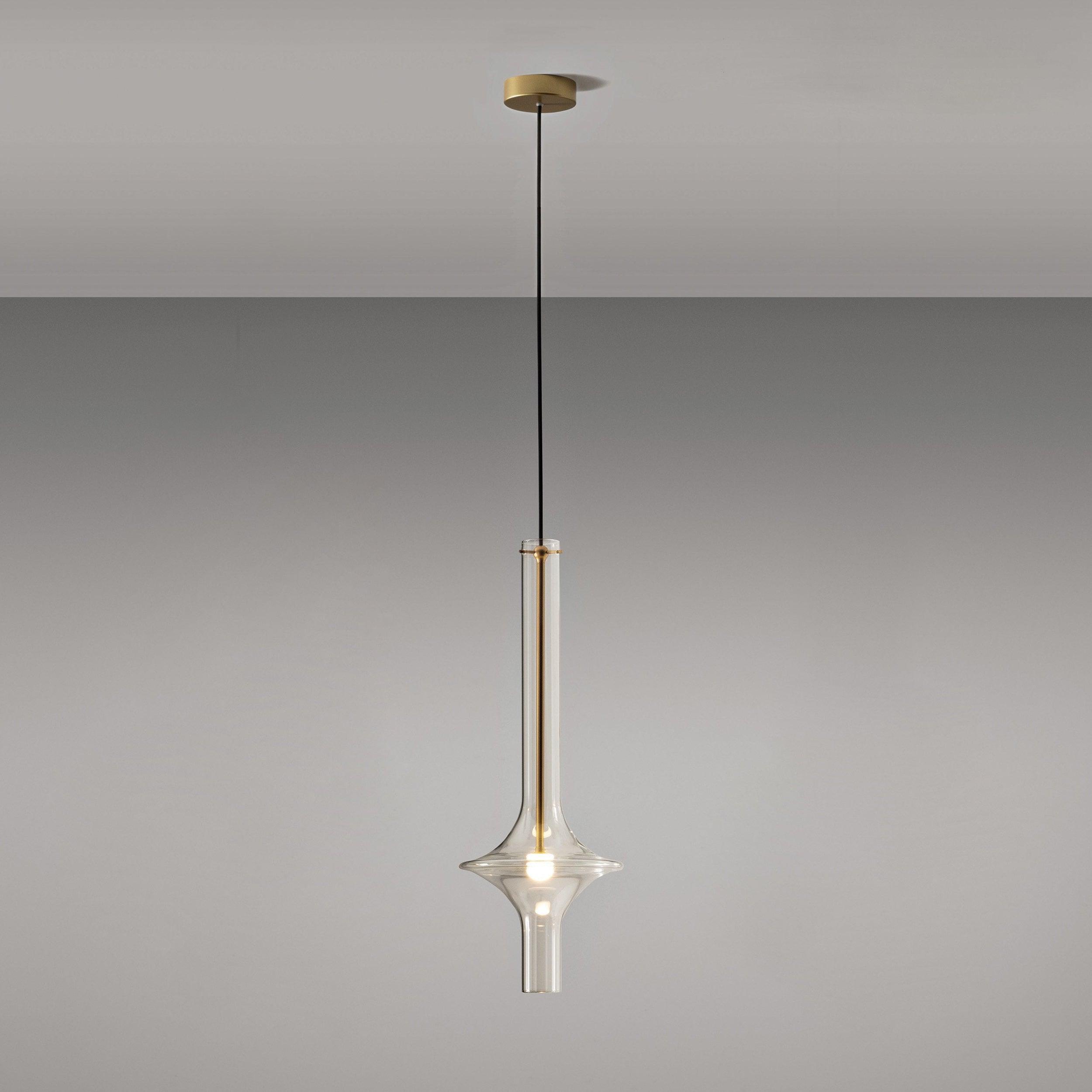 Sarenol Glass Industrial Glam Pendant Light-Neutral Decor