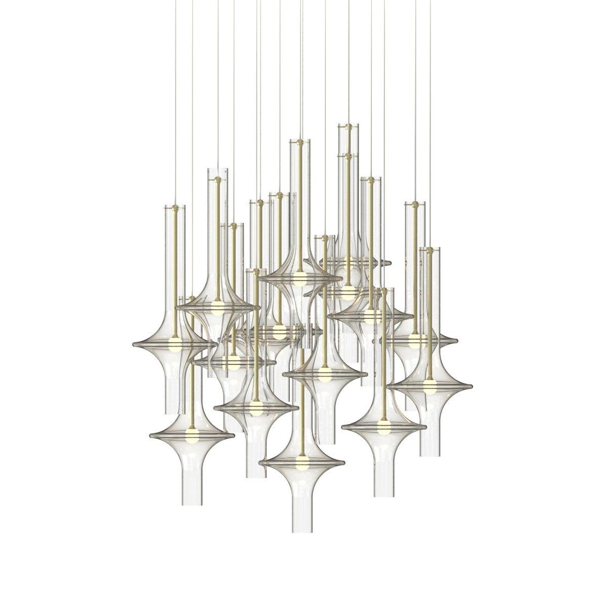 Sarenol Glass Industrial Glam Pendant Light-Neutral Decor