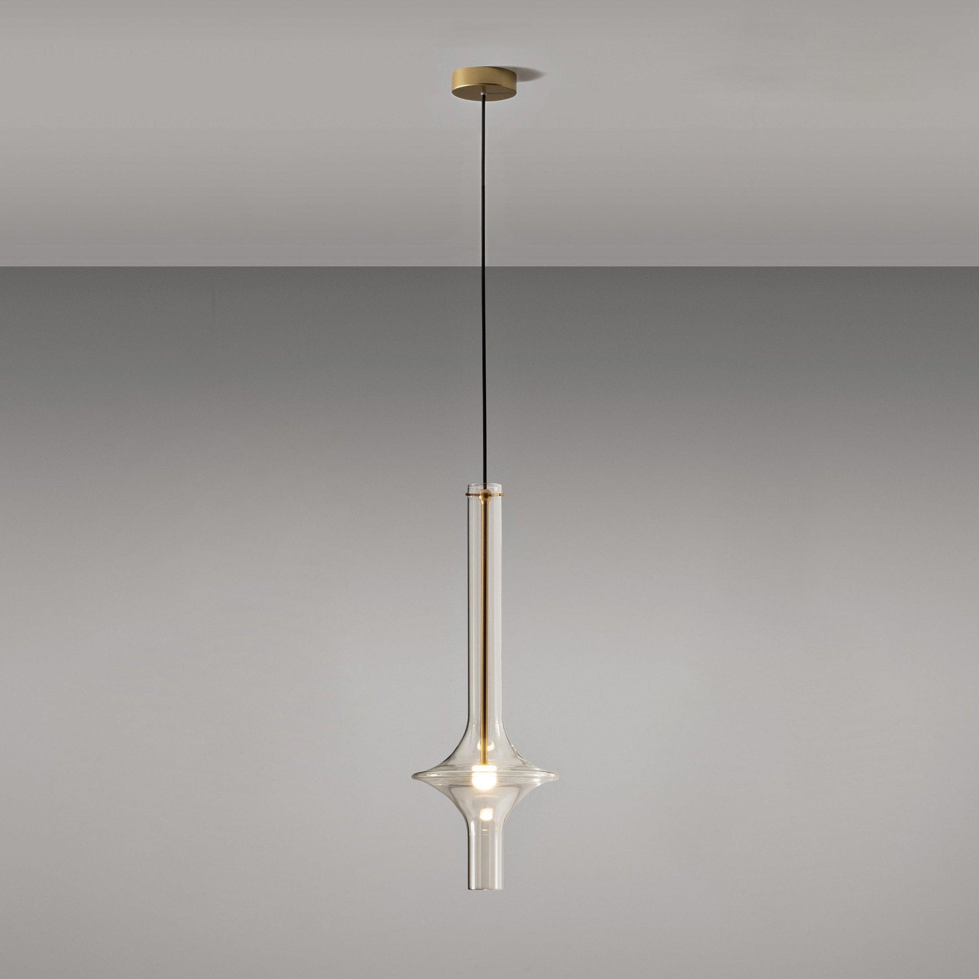 Sarenol Glass Industrial Glam Pendant Light-Neutral Decor