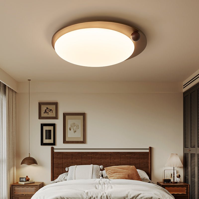 Wood Accent Ceiling Light-Neutral Decor