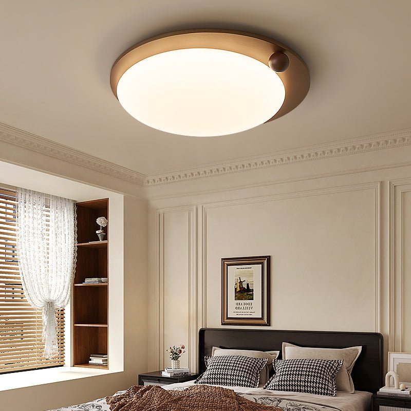 Wood Accent Ceiling Light-Neutral Decor