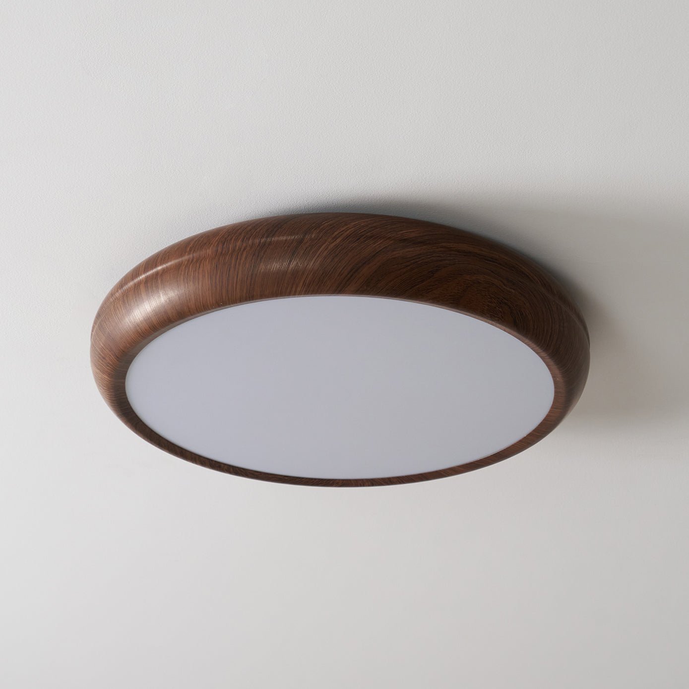 Bexley Ceiling Light Woodgrain Acrylic Round-Neutral Decor