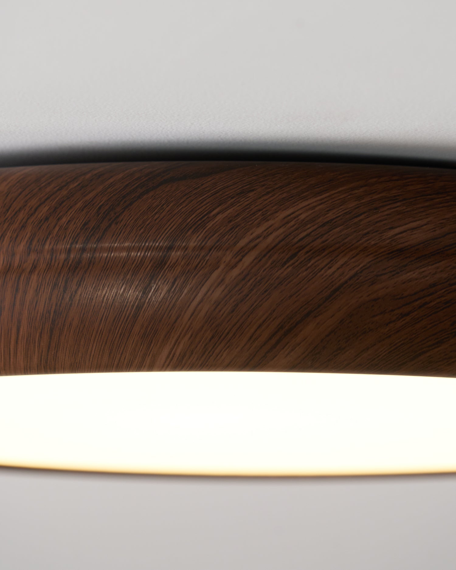 Bexley Ceiling Light Woodgrain Acrylic Round-Neutral Decor