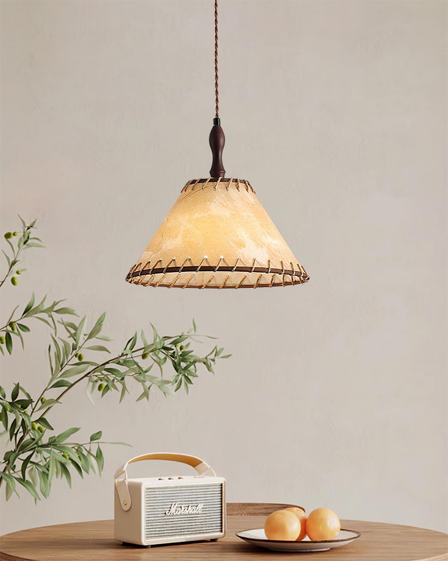 Elara Modern Fabric Pendant Light-Neutral Decor