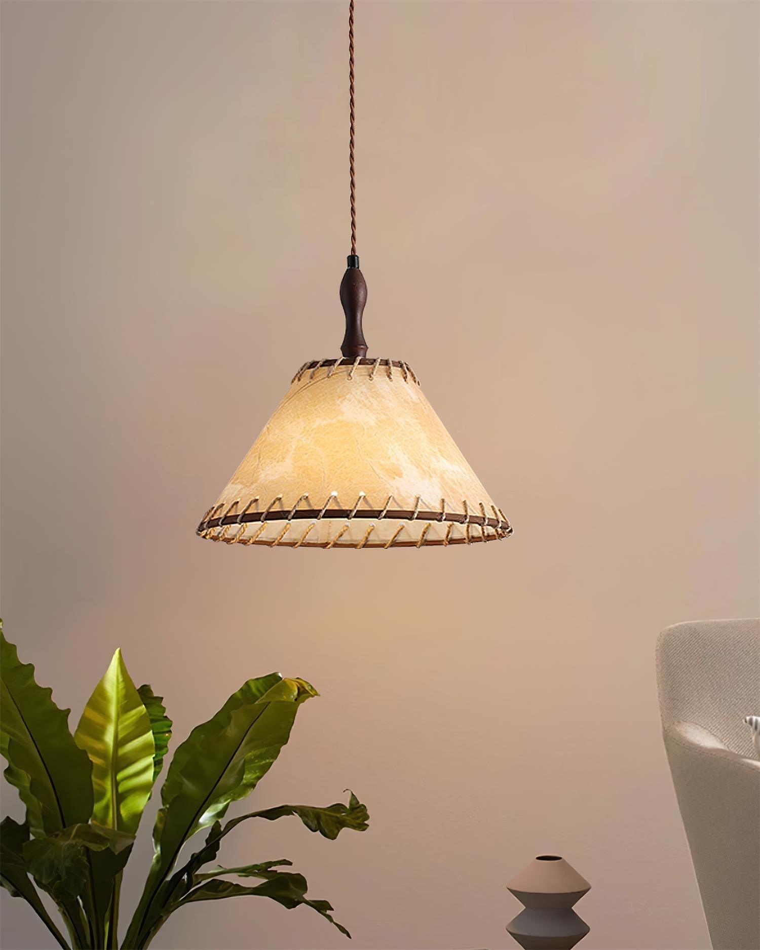 Elara Modern Fabric Pendant Light-Neutral Decor