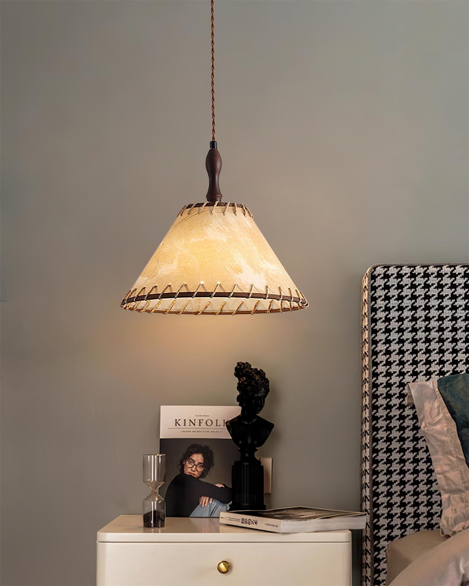 Elara Modern Fabric Pendant Light-Neutral Decor
