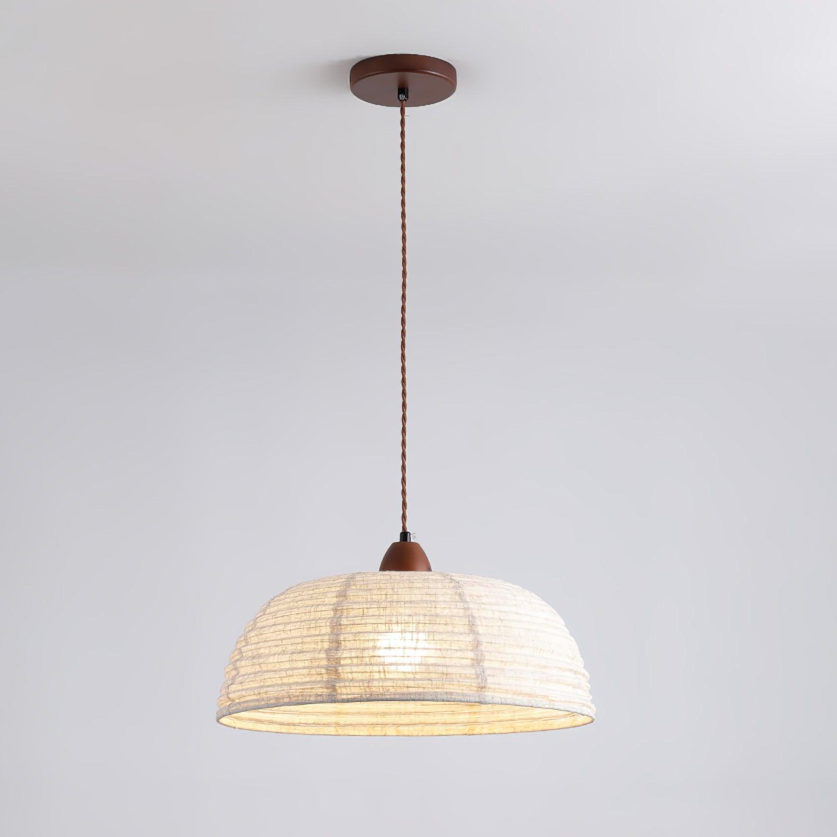 Elara Modern Fabric Pendant Light-Neutral Decor
