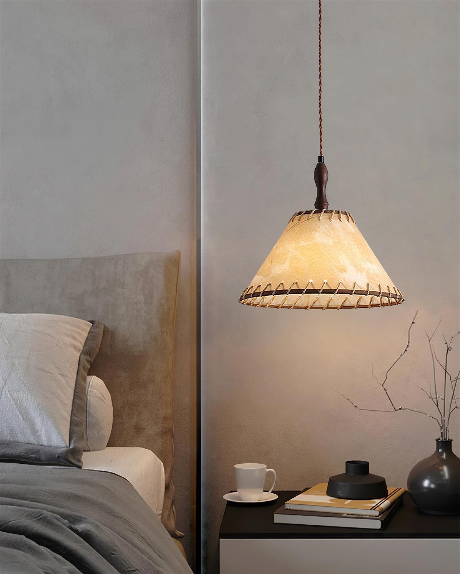 Elara Modern Fabric Pendant Light-Neutral Decor
