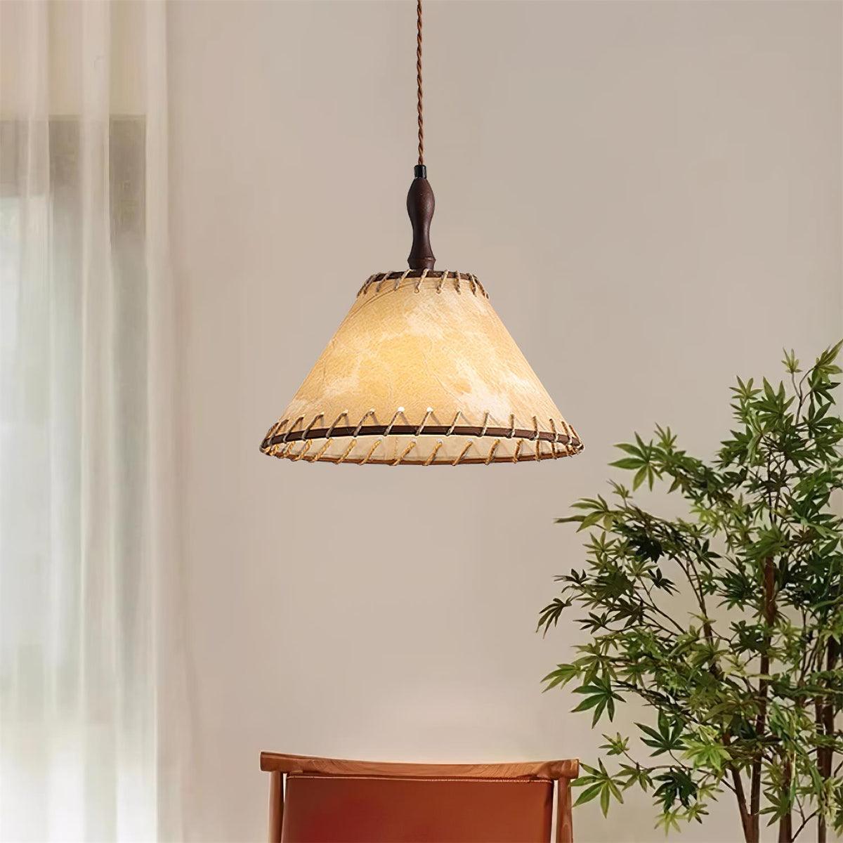 Elara Modern Fabric Pendant Light-Neutral Decor