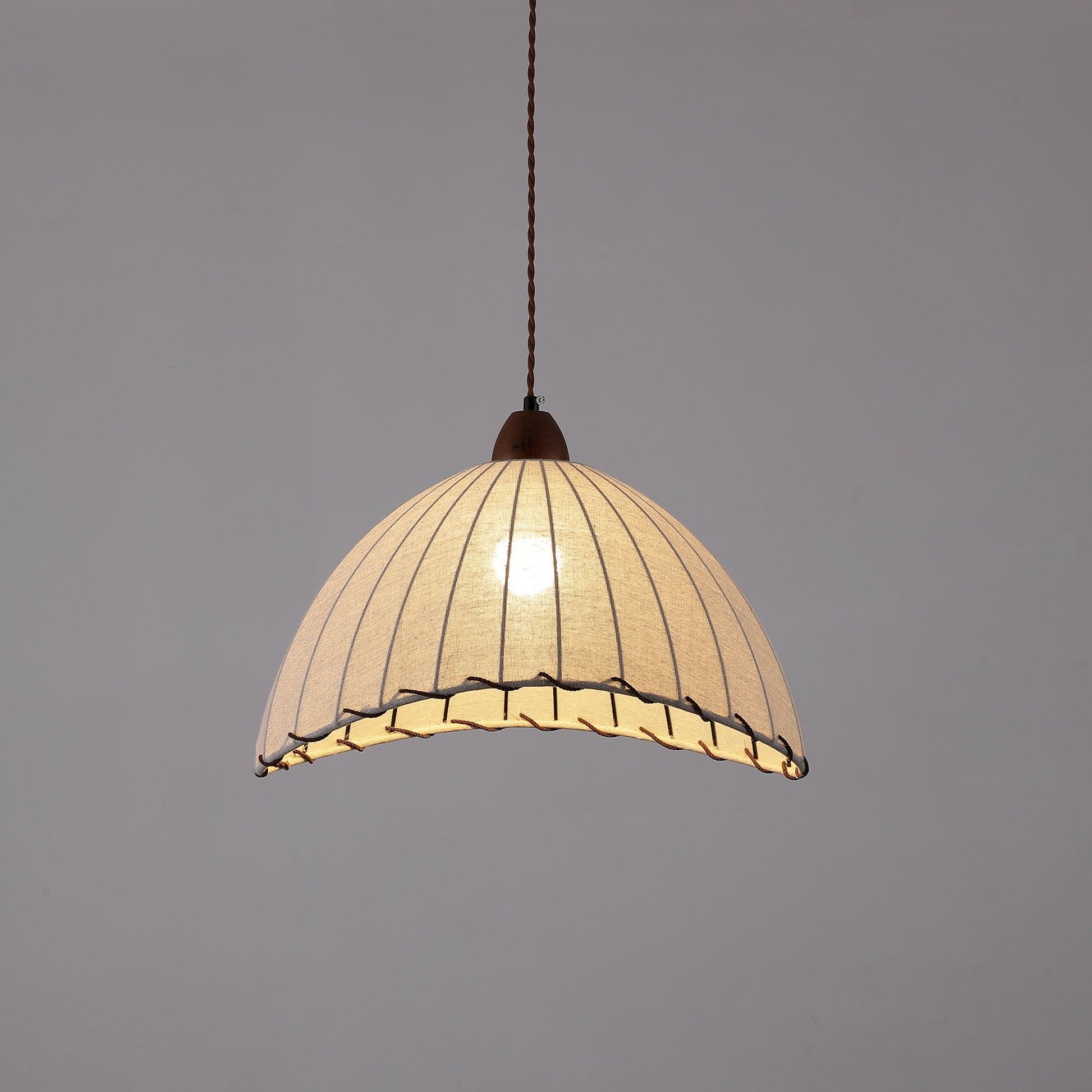 Elara Modern Fabric Pendant Light-Neutral Decor