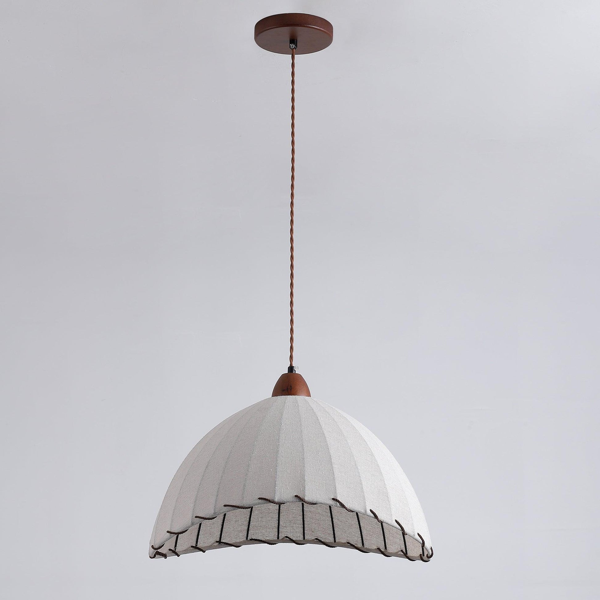 Elara Modern Fabric Pendant Light-Neutral Decor