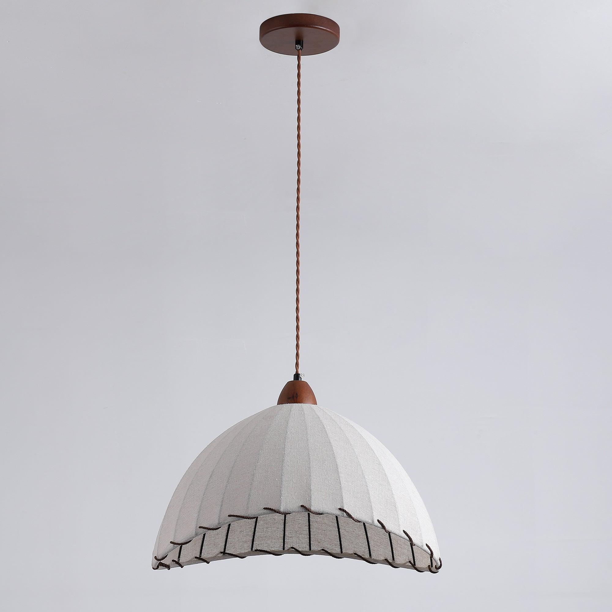 Elara Modern Fabric Pendant Light-Neutral Decor