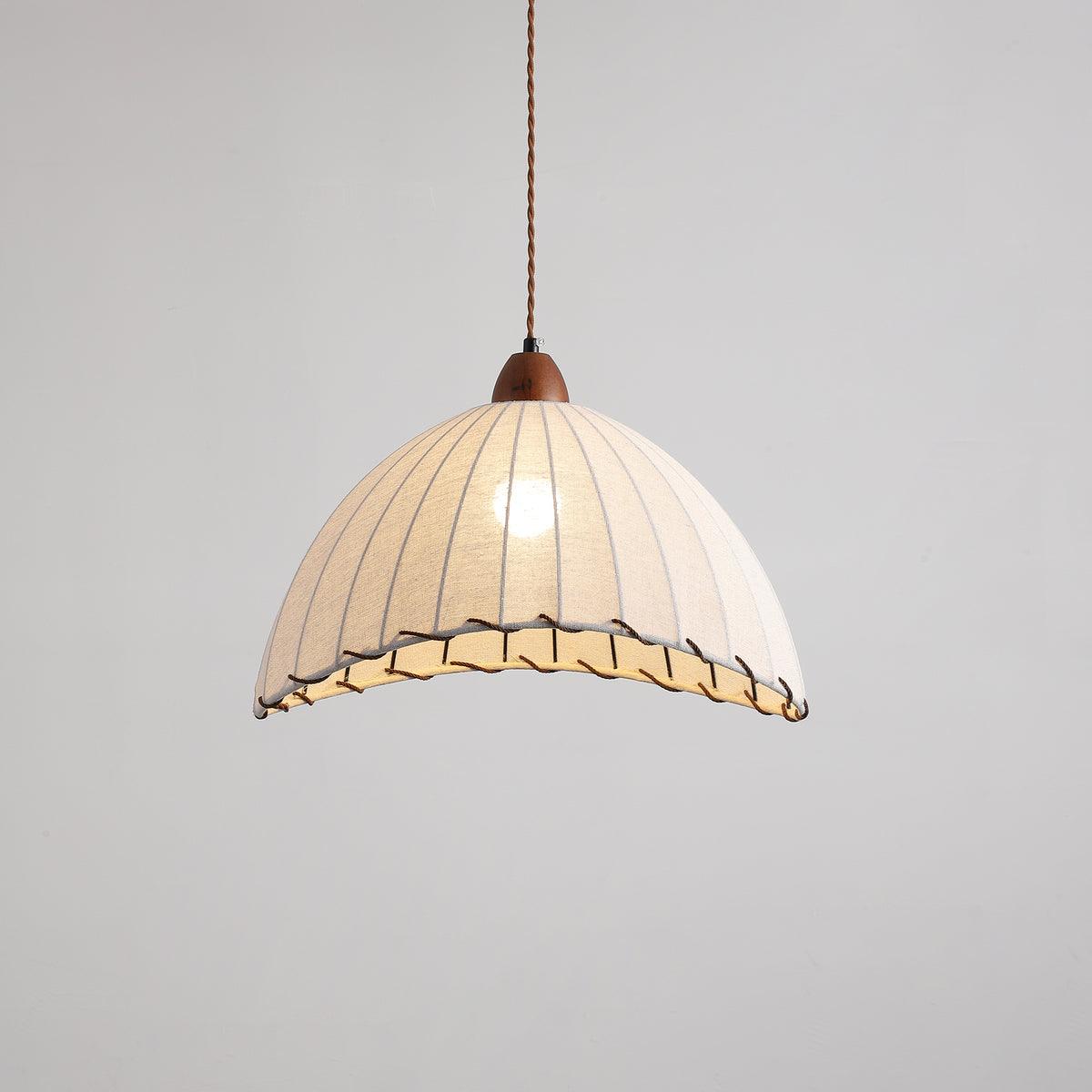 Elara Modern Fabric Pendant Light-Neutral Decor