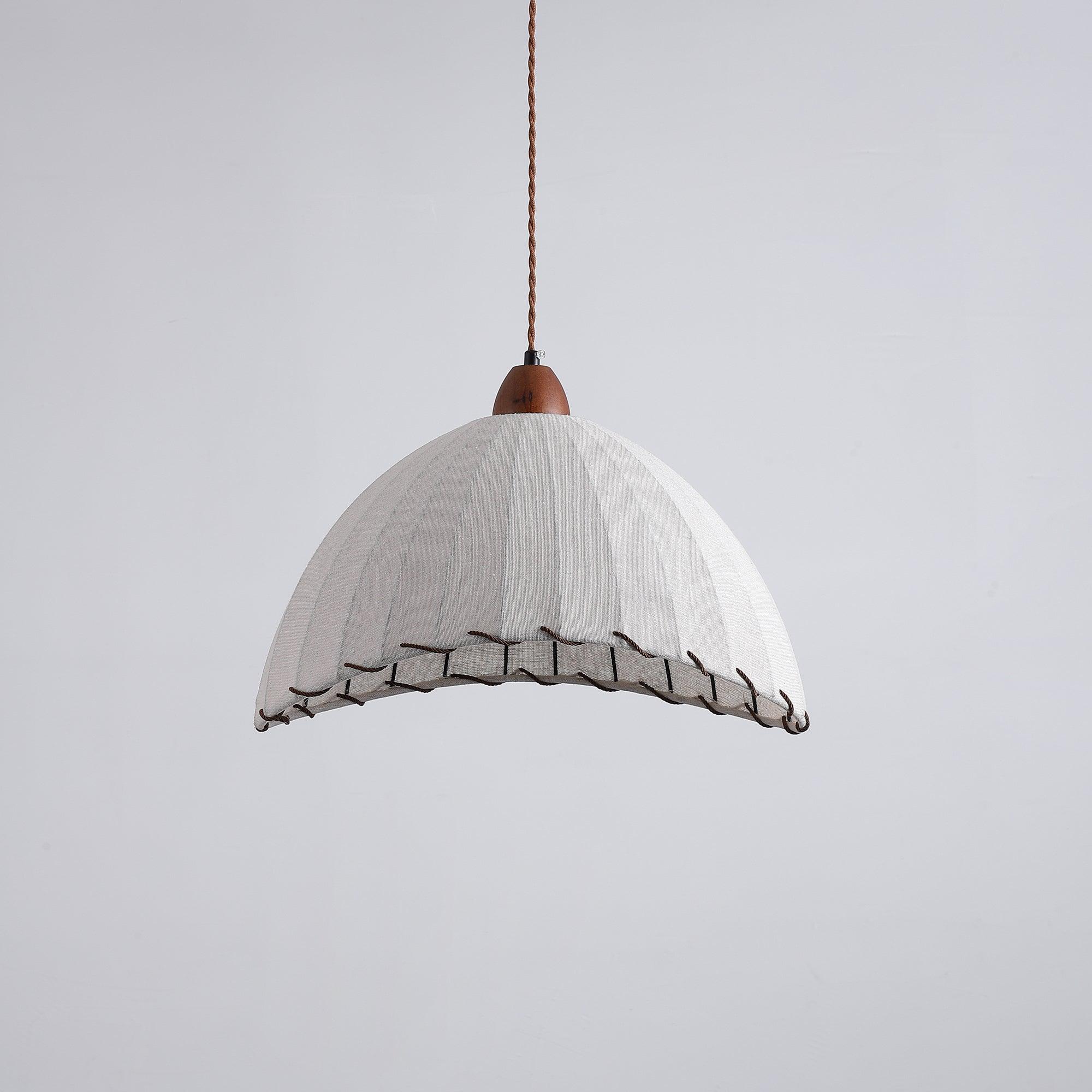 Elara Modern Fabric Pendant Light-Neutral Decor