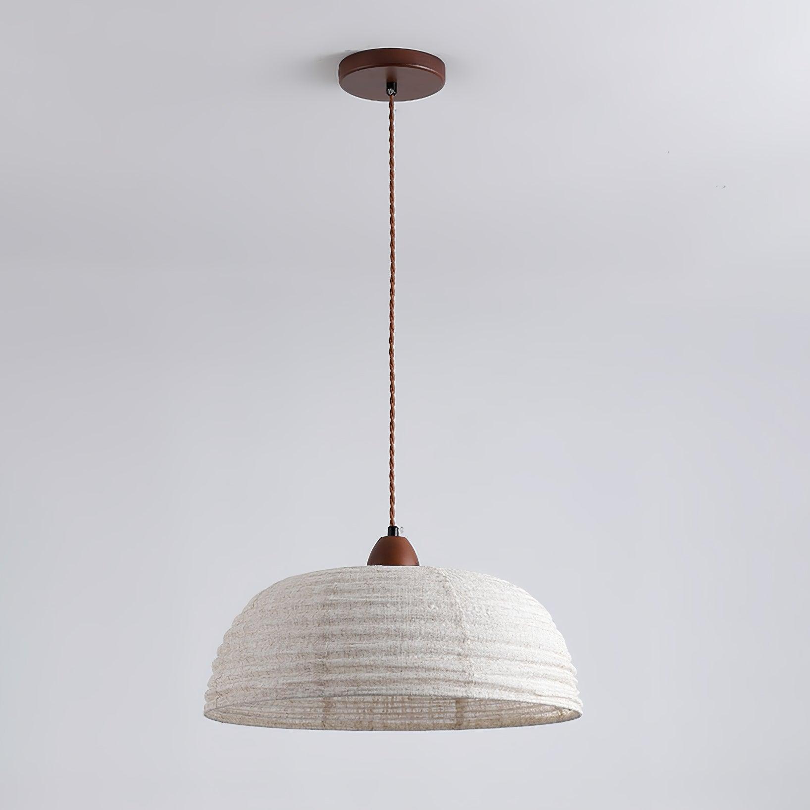 Elara Modern Fabric Pendant Light-Neutral Decor