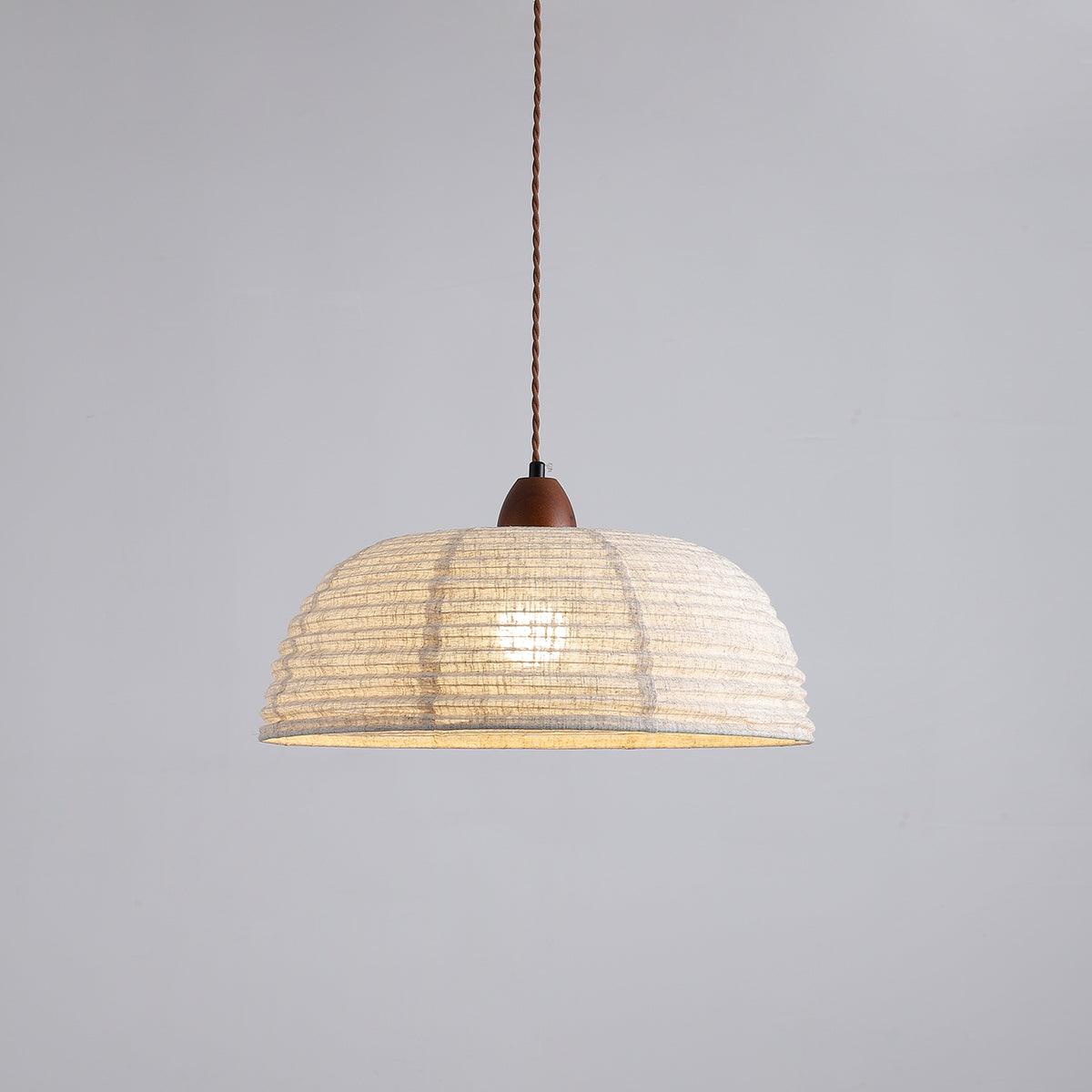 Elara Modern Fabric Pendant Light-Neutral Decor