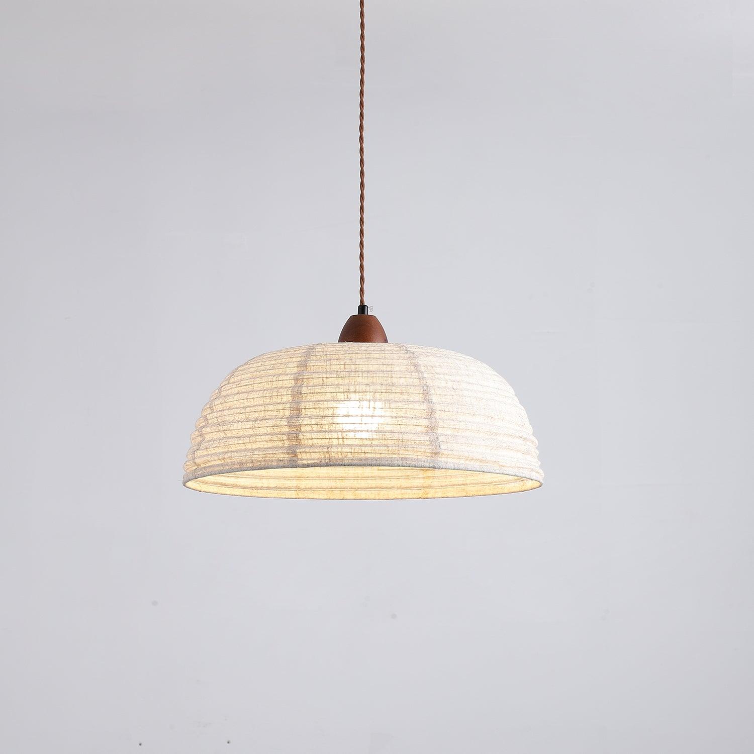 Elara Modern Fabric Pendant Light-Neutral Decor