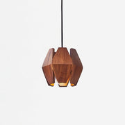 Miro Pendant Lamp Geometric Wood Shade Warm Glow Nordic Minimalist Accent-Neutral Decor
