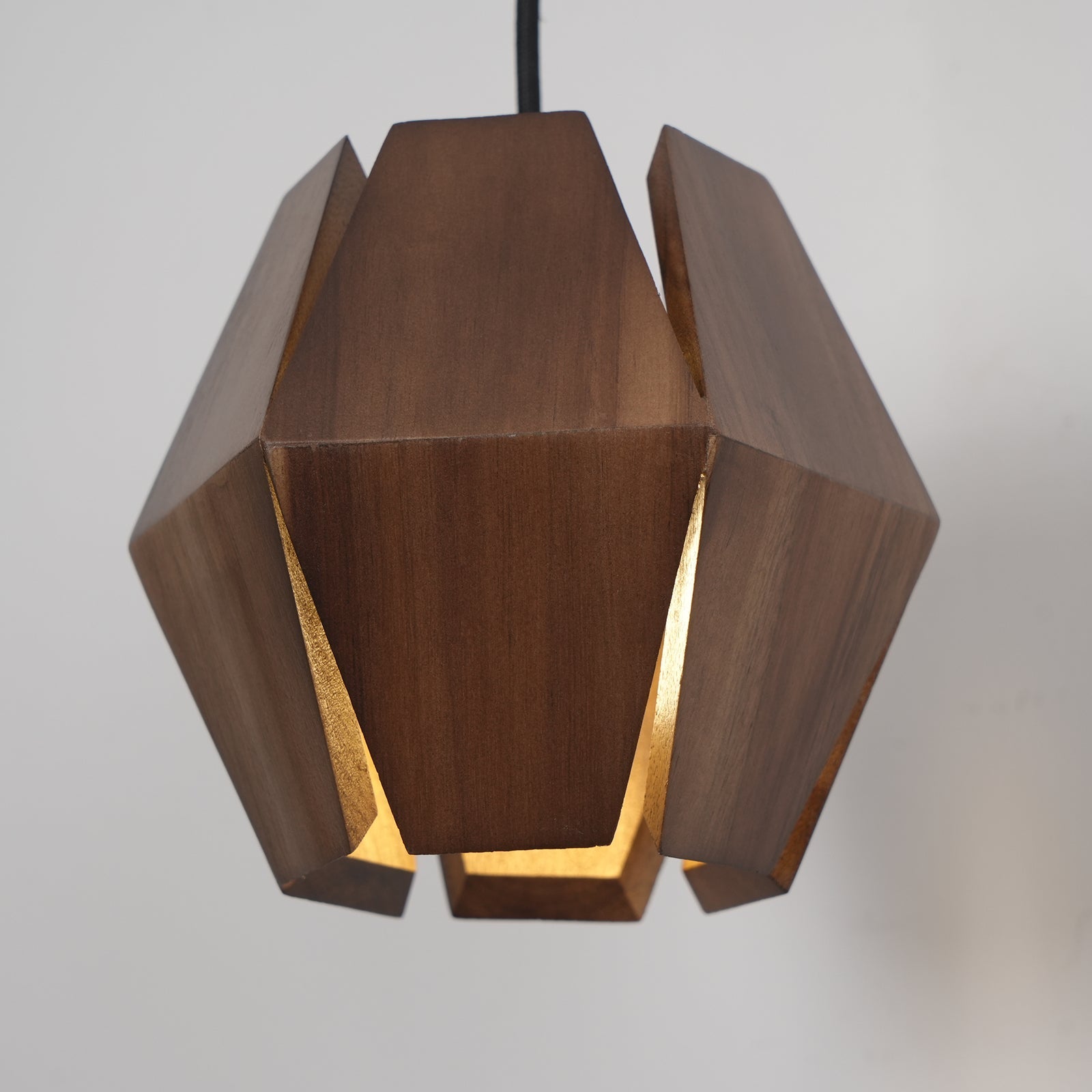 Wall Lamp Geometric Wood Shade Warm Glow Nordic Minimalist Accent
