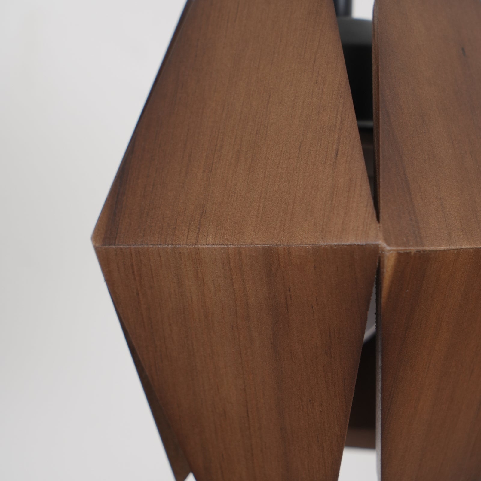Wall Lamp Geometric Wood Shade Warm Glow Nordic Minimalist Accent
