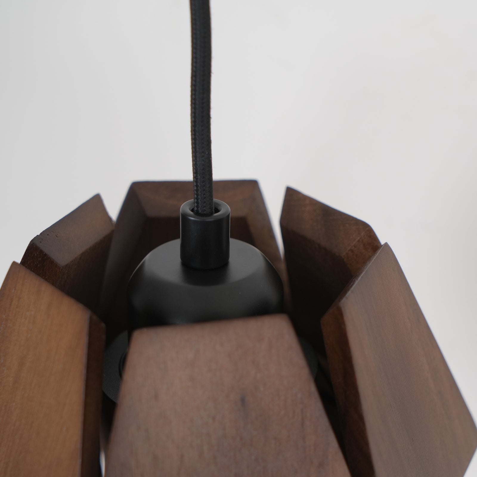 Wall Lamp Geometric Wood Shade Warm Glow Nordic Minimalist Accent