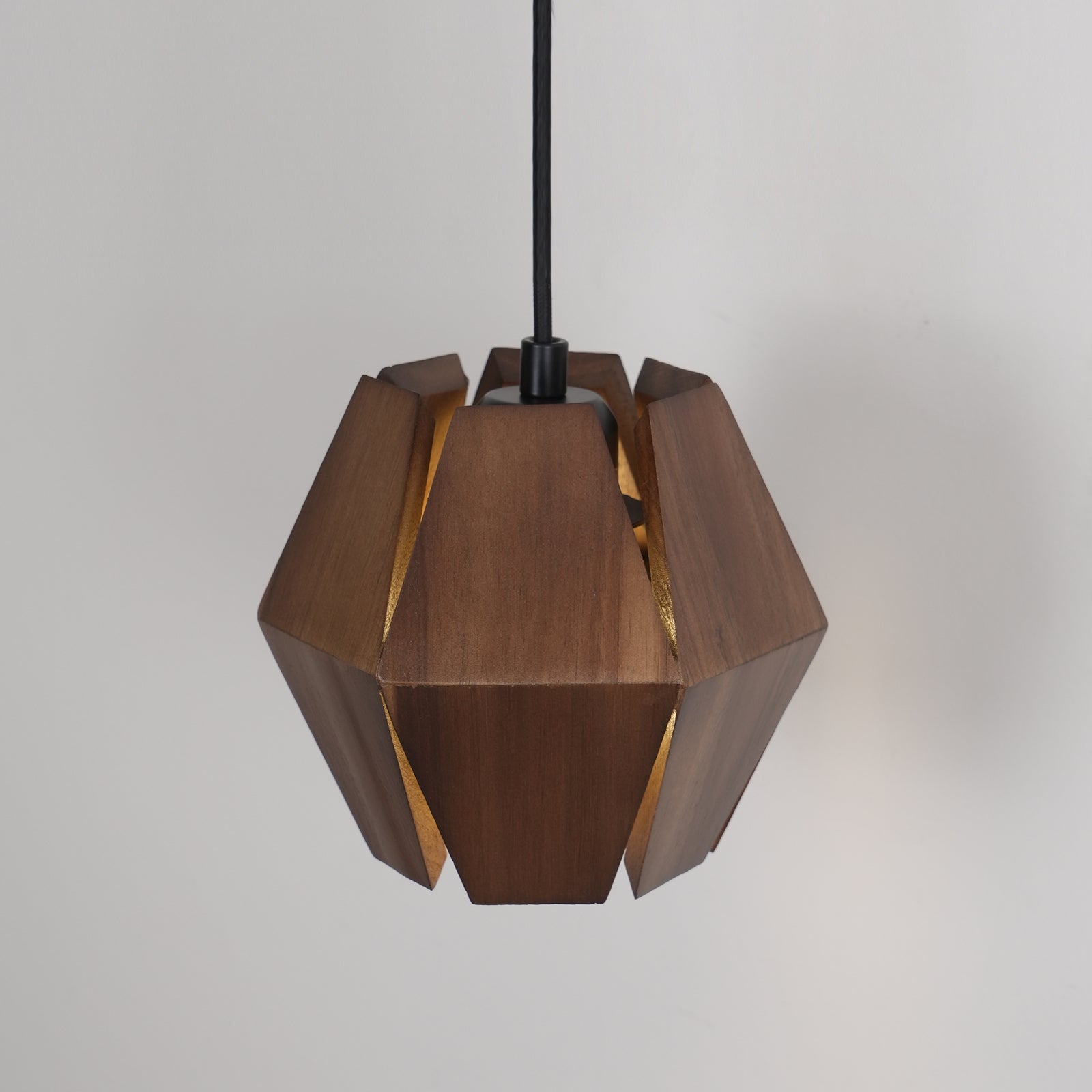 Wall Lamp Geometric Wood Shade Warm Glow Nordic Minimalist Accent