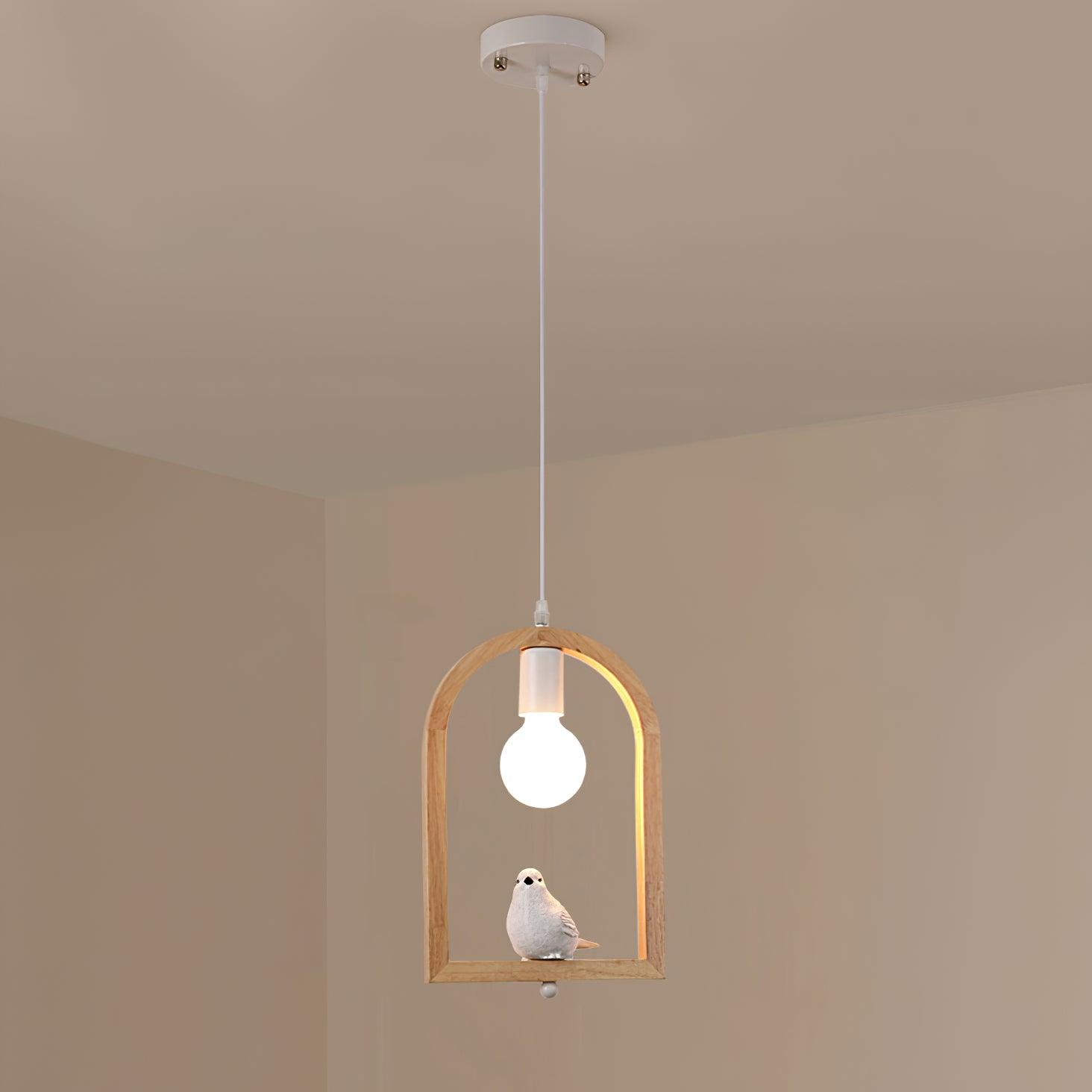 Ceda Wood Resin Pendant Light-Neutral Decor