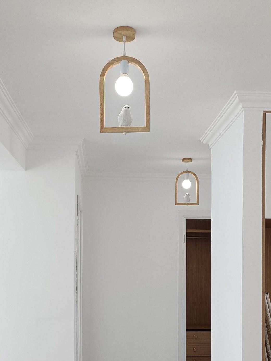 Ceda Wood Resin Pendant Light-Neutral Decor