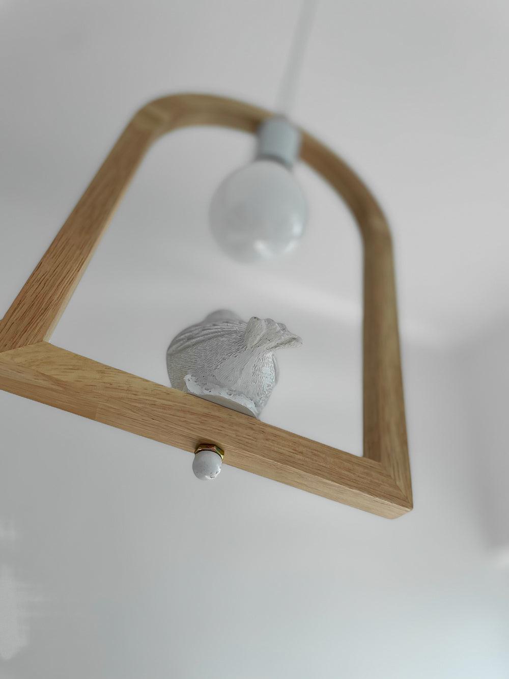 Ceda Wood Resin Pendant Light-Neutral Decor