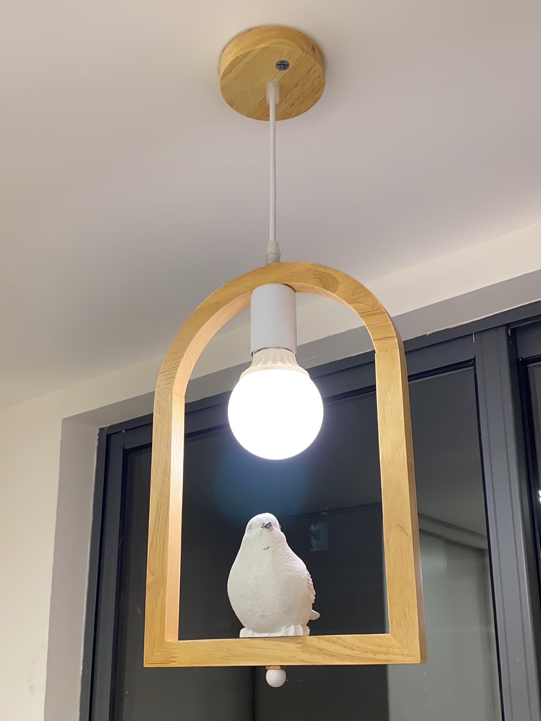Ceda Wood Resin Pendant Light-Neutral Decor