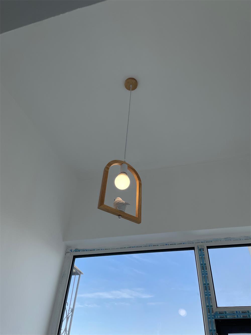 Ceda Wood Resin Pendant Light-Neutral Decor
