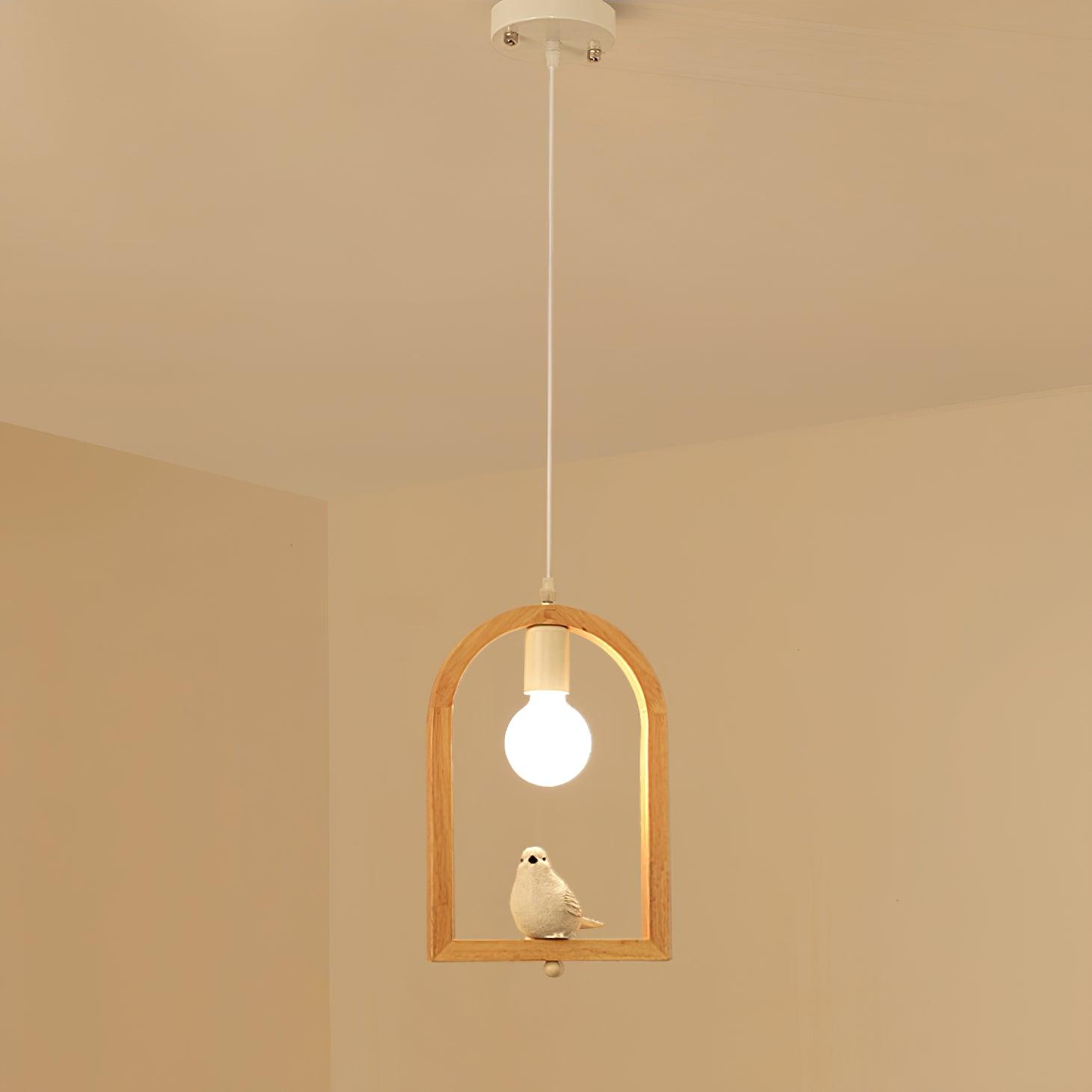 Ceda Wood Resin Pendant Light-Neutral Decor