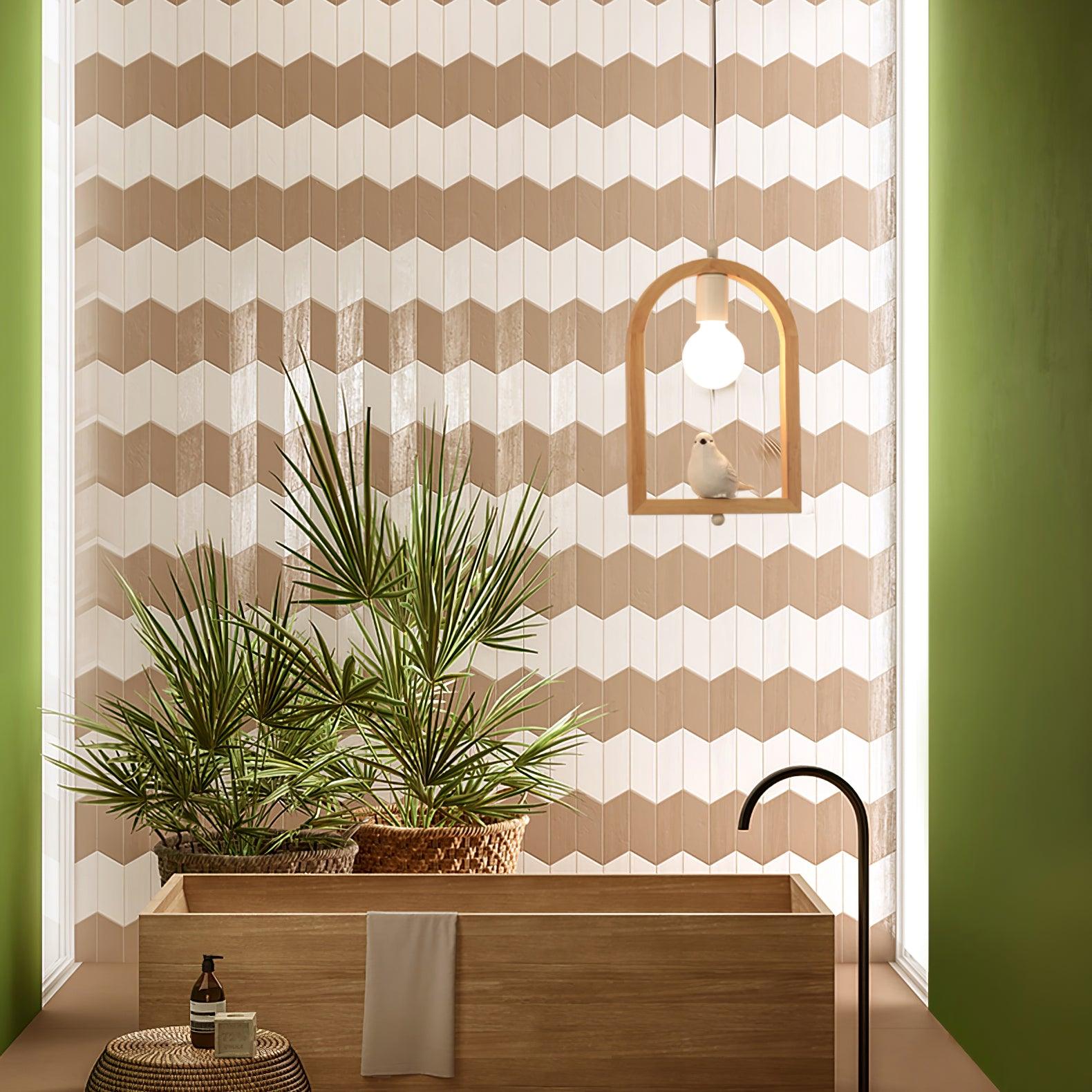 Ceda Wood Resin Pendant Light-Neutral Decor