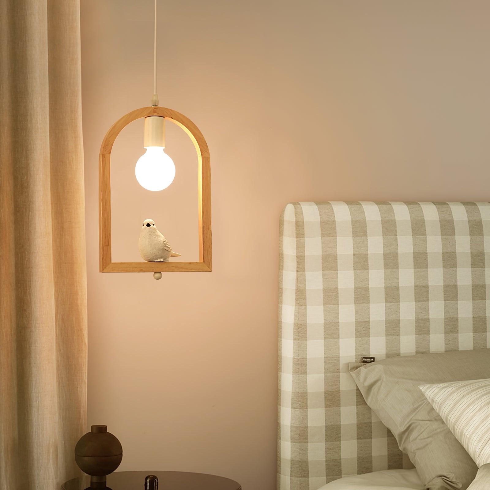 Ceda Wood Resin Pendant Light-Neutral Decor