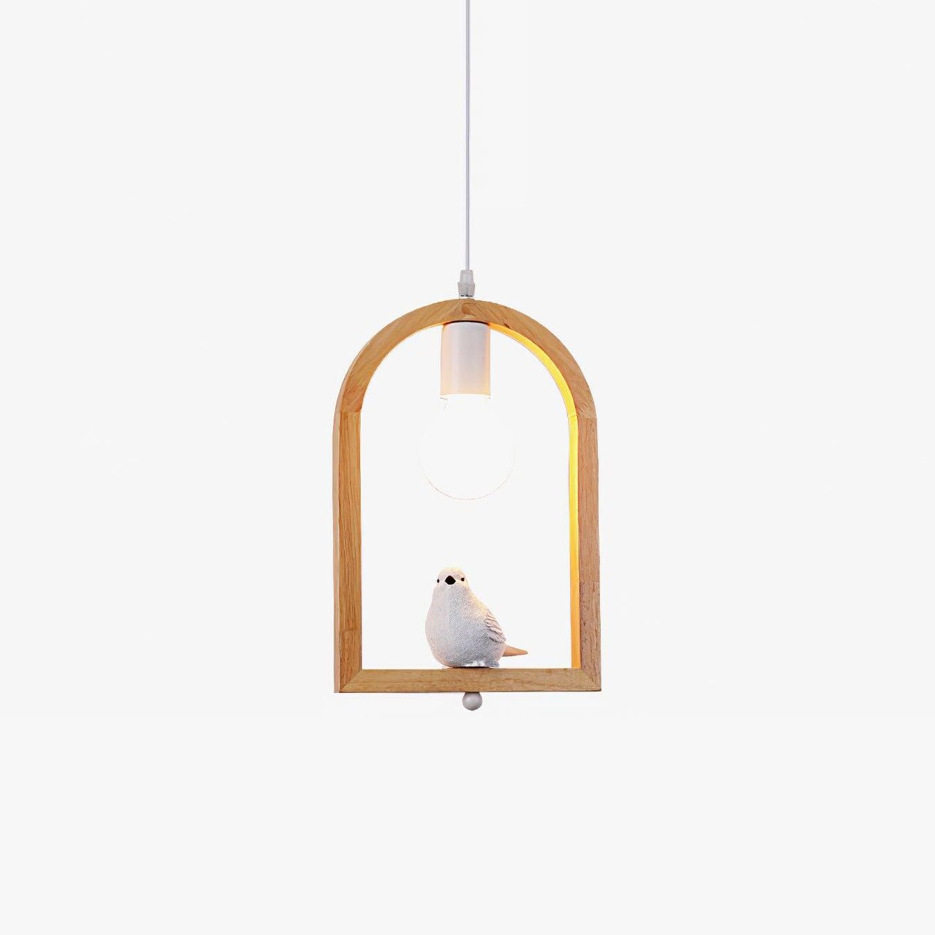 Ceda Wood Resin Pendant Light-Neutral Decor