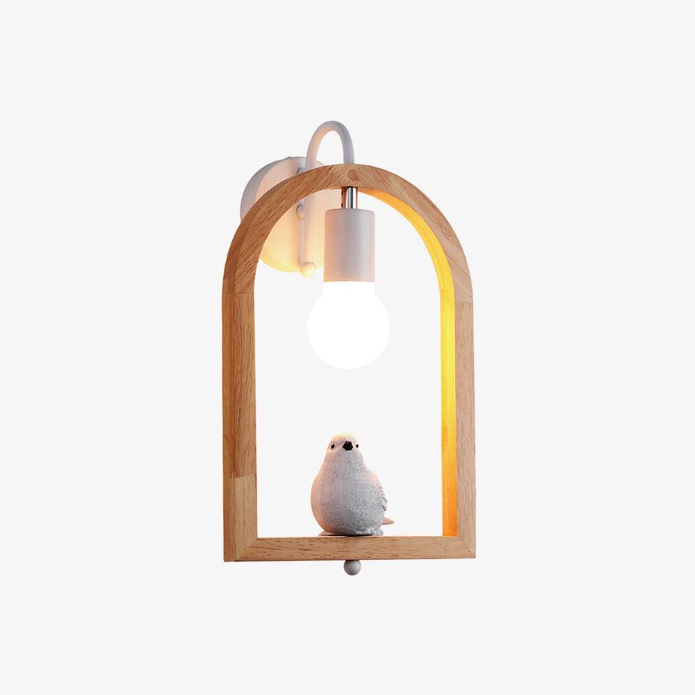 Cari Nordic Art Bird Resin Wall Light-Neutral Decor