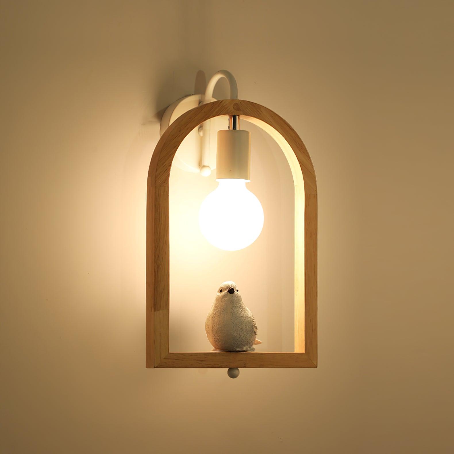 Cari Nordic Art Bird Resin Wall Light-Neutral Decor