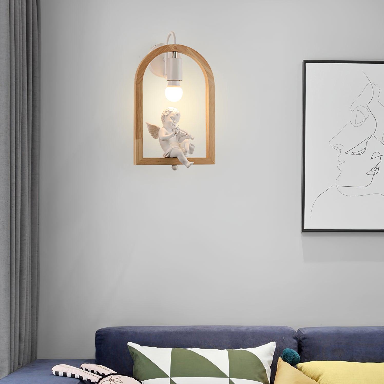 Cari Nordic Art Bird Resin Wall Light-Neutral Decor