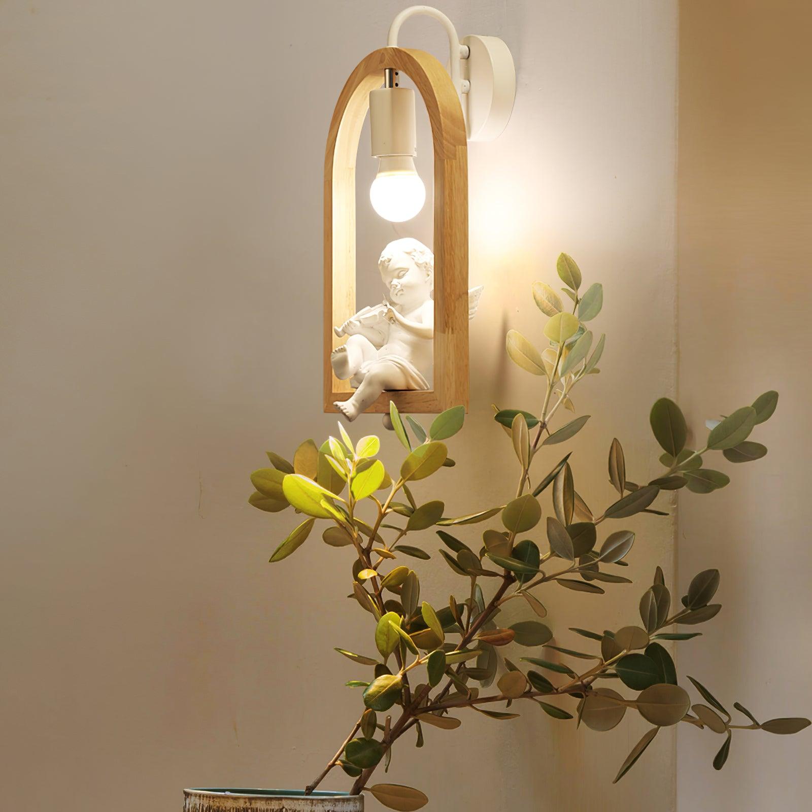 Cari Nordic Art Bird Resin Wall Light-Neutral Decor