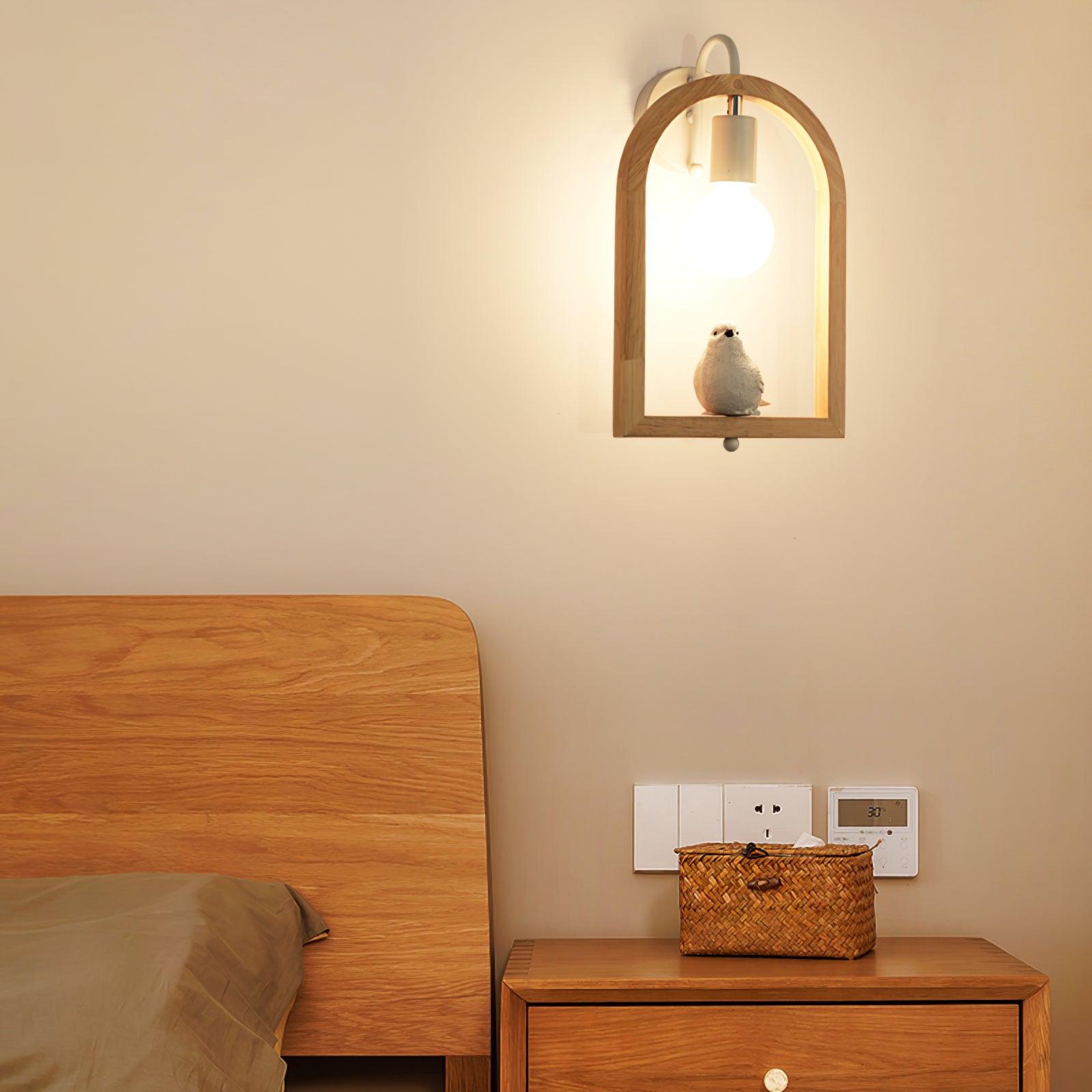 Cari Nordic Art Bird Resin Wall Light-Neutral Decor