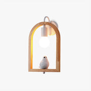 Cari Nordic Art Bird Resin Wall Light-Neutral Decor